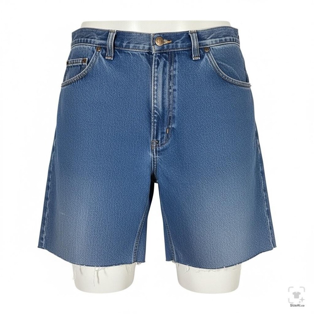 Carhartt Shorts Mens 38 Blue Bermuda Relaxed Fit 7 Inseam Denim Cutoff 5-Pocket